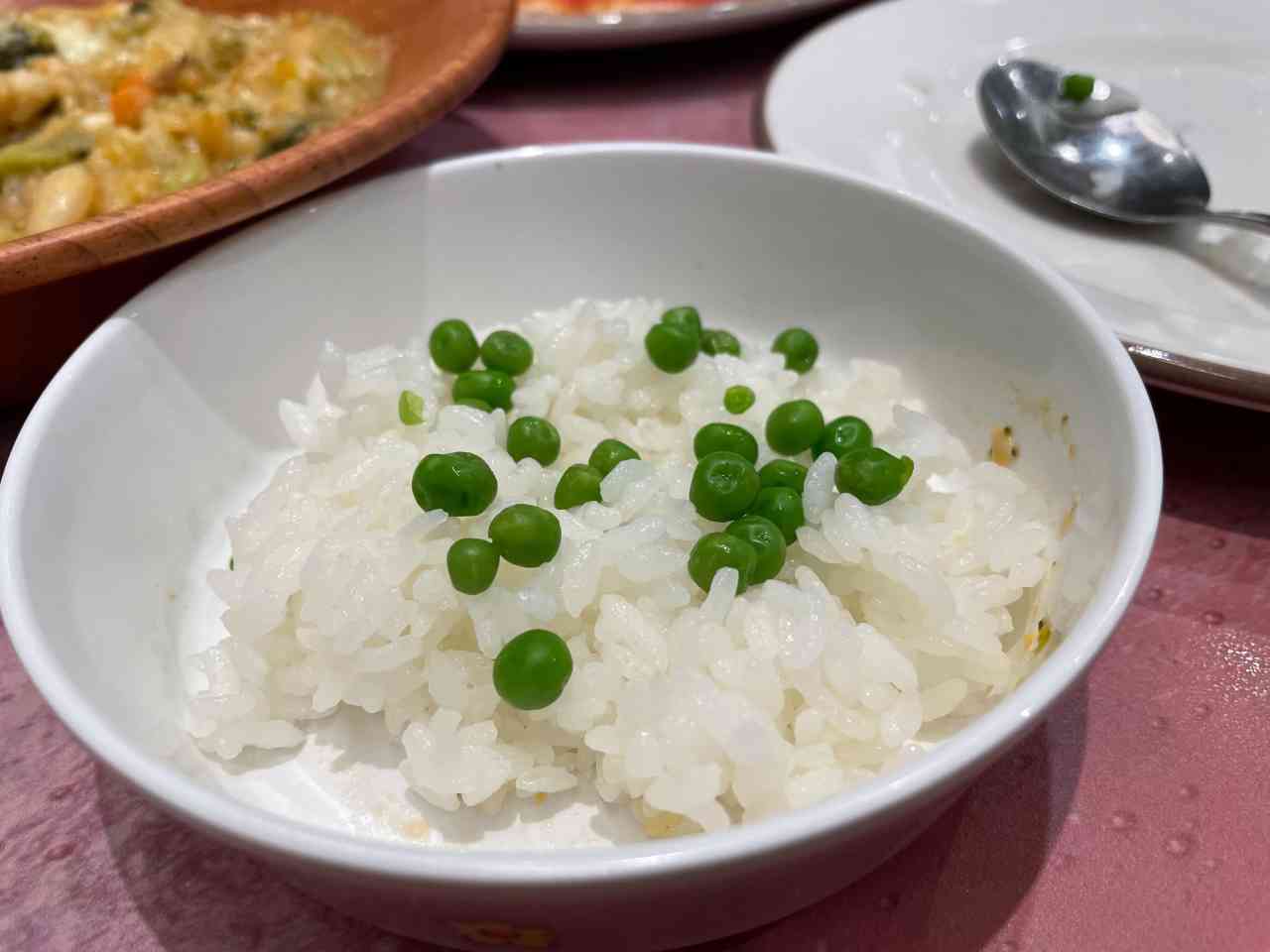 青豆の温サラダ